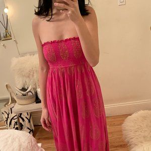 Ralph Lauren Denim & Supply pink strapless dress
